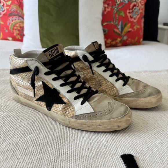 Snakeprint Golden Goose MIdstar Sneakers - Picture 2 of 12